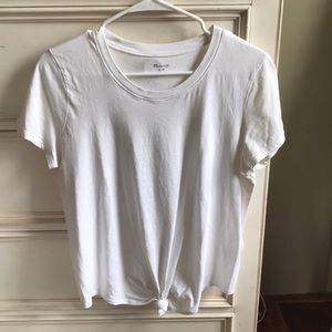Madewell tie front tee